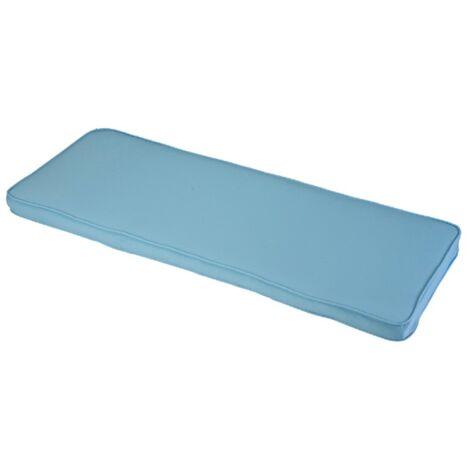 Placid 2 Seater Bench Outdoor Garden Furniture Cushion - L116 x W48 x H4 cm - Blue