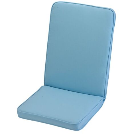 Placid Low Recliner Outdoor Garden Furniture Cushion - L96 x W42 x H4 cm - Blue