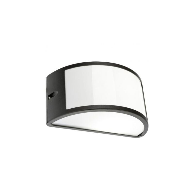 

Plafón aplique ip44 1/2 luna abierto negro