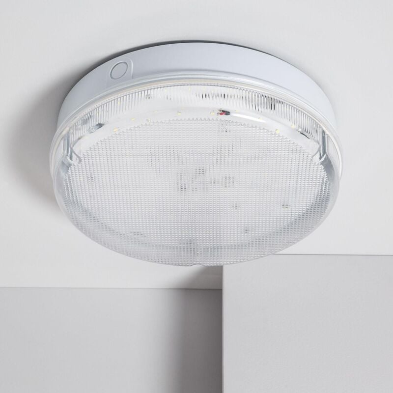 

Plafón LED 24W Circular Ø285 mm Hublot Transparente con Luz de Emergencia No Permanente IP65 Blanco Frío 6500K - Blanco Frío 6500K