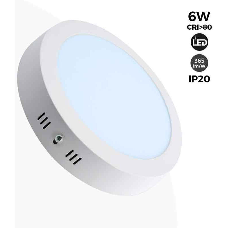 Plafón Techo LED Circular 6W - Ø11,5cm - 365lm - Blanco Frío