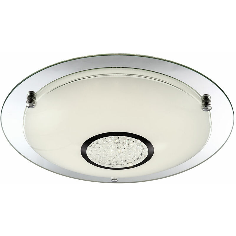 

Plafón LED plafón cristales cristal cromado 41,5 cm salón cocina