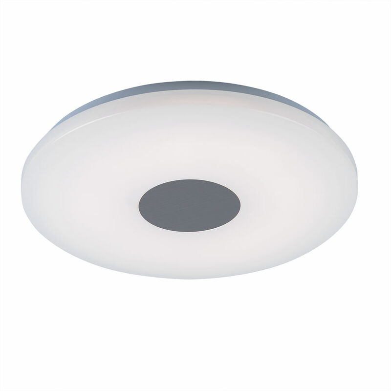 

Plafón LED Plafones Plafón Plafón Salón Plafón Redondo, Cromado con Pantalla Acrílica, 1x LED 18W 1260 lm Blanco Cálido, 37,5 cm