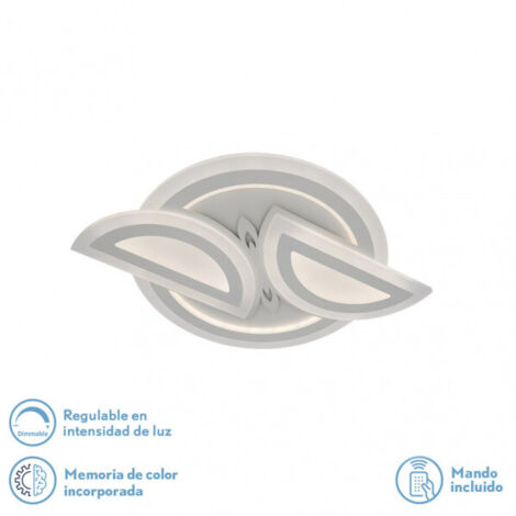 Plafon 120w 3000k, 4000k, 6500k Blanco Alhena 5x56x40cm 16200Lm Regulable, Memoria y C Remoto marca FABRILAMP