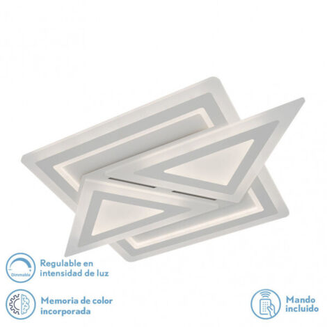 Plafon 169w 3000k, 4000k, 6500k Blanco Atria 5x74x48Cm 22815 Lm Regulable, Memoria y C Remoto marca FABRILAMP