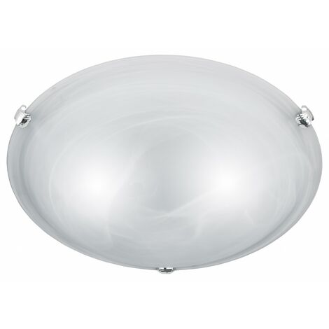 Plafón 2 Luces Adrian Cristal Blanco Ø40 cm Trio Iluminación