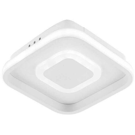 Plafon 24w 3000-4000-6000k Elma Blanco 5,5x21x21 Cm 2280 Lm con memoria De Color De Luz