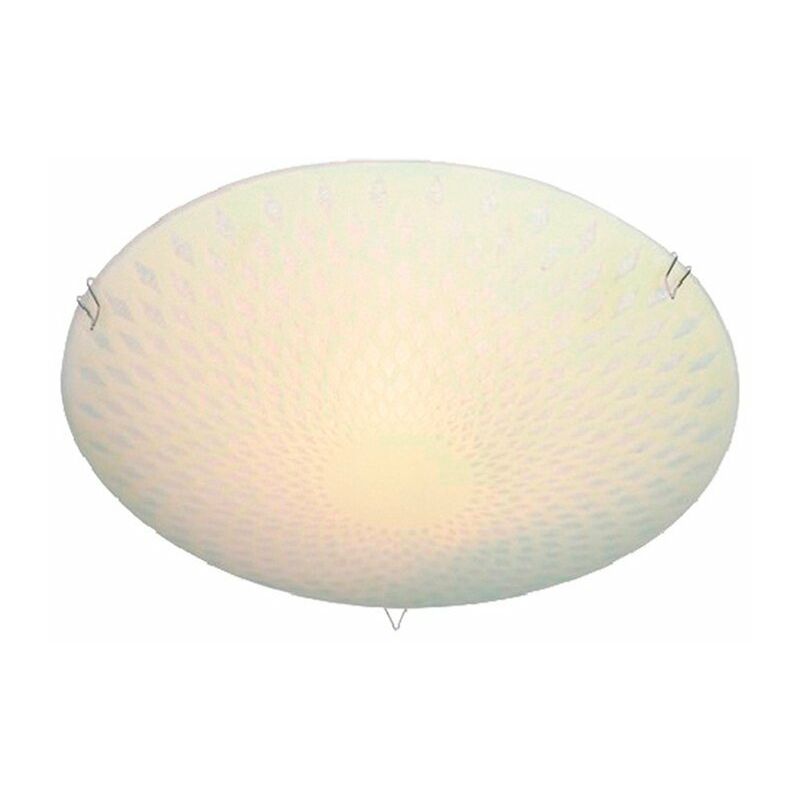 

Plafón redondo cristal blanco Arenado