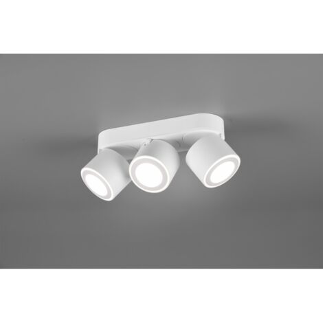 Plafón 3 Spot Doble Led Emisión L27 cm Taurus White Trio Lighting