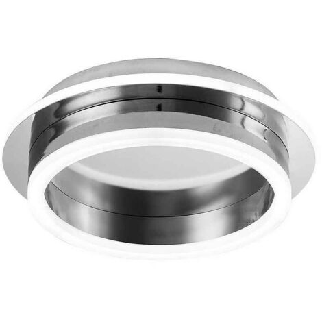 Plafon 30w 3000-4000-6000k Elma Cromo 7x24x24 Cm 2850 Lm con memoria De Color