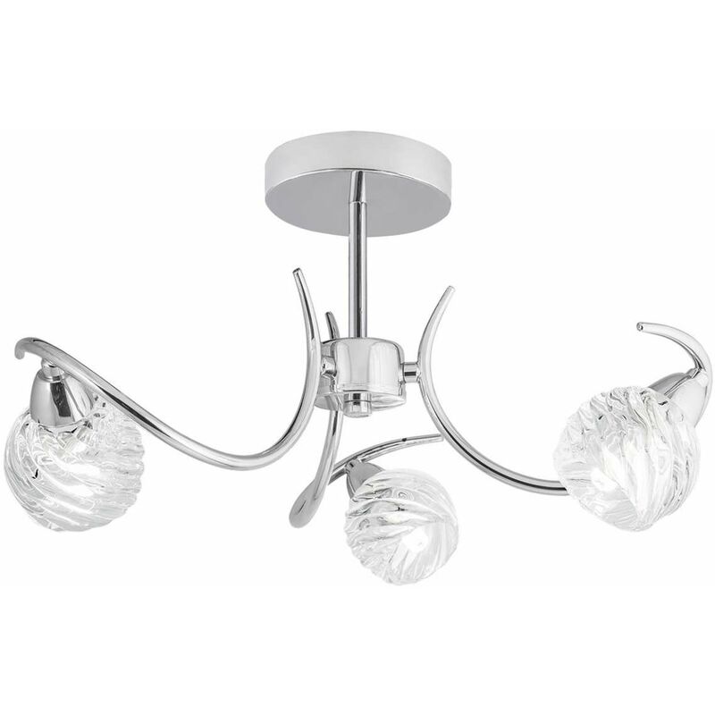 

Lámpara 3 luces Orquidea en acabado cromo 23 cm(alto)43 cm(ancho)43 cm(largo)