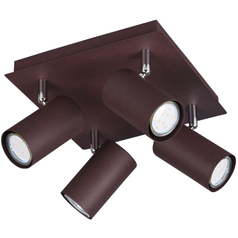 

Plafón 4 focos serie Marley color óxido 4xGU10 (Trio Lighting 802430424)