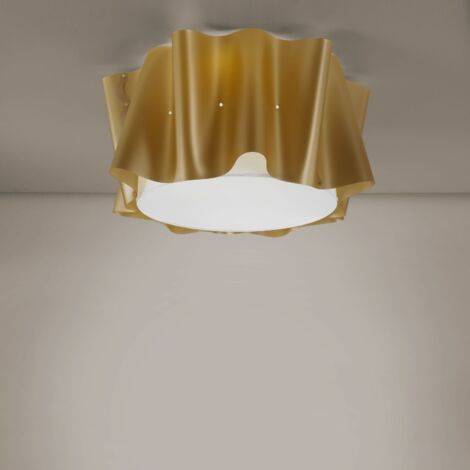 Plafón 5 Luces Oro Nuevo Cm. 60x32h