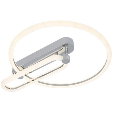 Plafon 57w 3000k, 4000k, 6500k cromo adhara 8x49x40cm 7695lm regulable, memoria y c. remoto