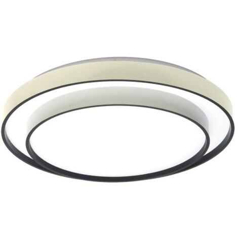 Plafón 60W 3000-4200-6500K Blanco Negro 4,8x50x50cm 5400lm Con Remoto FANA