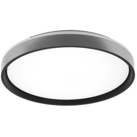 Plafón 60W 3000-4200-6500K Plata Negro 7,5x50x50cm 5400lm Con Remoto MORGAN