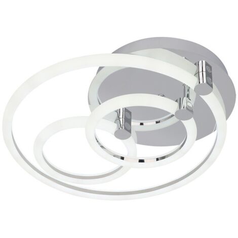 Plafon 68w 3000k, 4000k, 6500k Cromo Alya 10x44x40cm 9180Lm Regulable, Memoria y C Remoto marca FABRILAMP