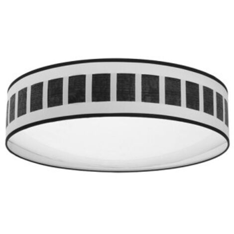 Plafon 72w ivanna blanco-madera negra 5616lm 3000k,4000k,6500k 14x50x50 cm