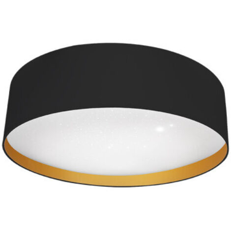 Plafon 96w anuska negro/oro 7488lm 3000-4000-6500k 12x60x60 cm