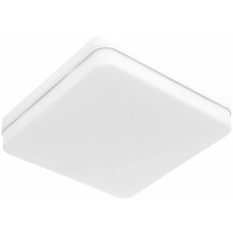 Plafón BISMUTO cuadrado 1x18W LED 1620lm 6500K L.15xAn.15xAl.3,5cm Blanco