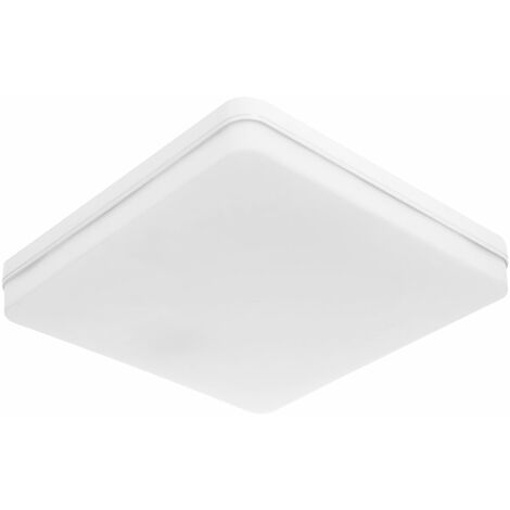 Plafón BISMUTO cuadrado 1x36W LED 3240lm 6500K L.23xAn.23xAl.3,5cm Blanco