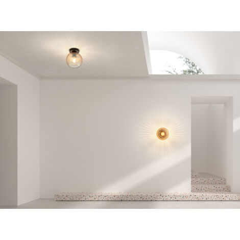 Plafón CANICA cristal ámbar