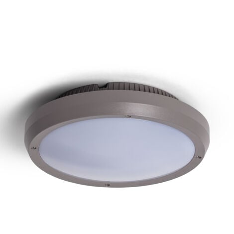 Plafón Circular para Exterior Ø300 mm IP65 Curio Gris Gris