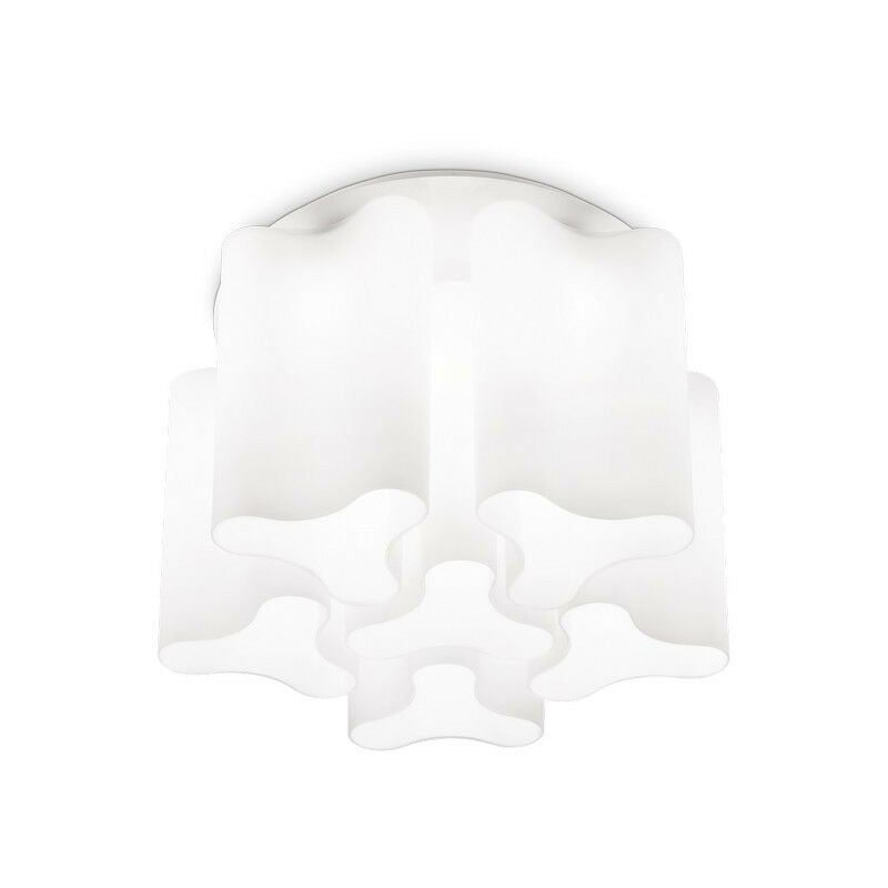

Ideal Lux Compo - Plafón de techo pequeño 6 luces blanco, E27
