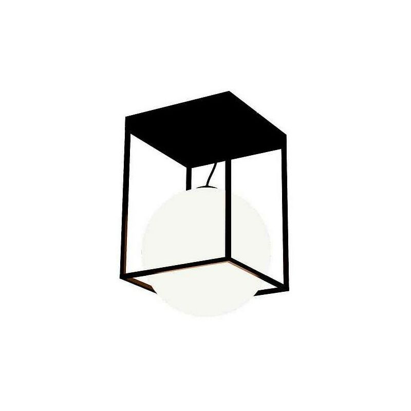 

Plafon con modulo metal negro DESIGUAL con tulipa esferica - Mantra