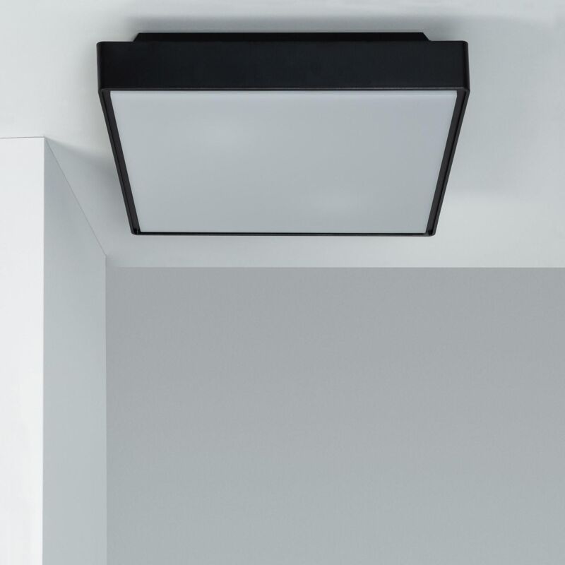 

Plafón Cuadrado IP65 Julius Negro. - Negro