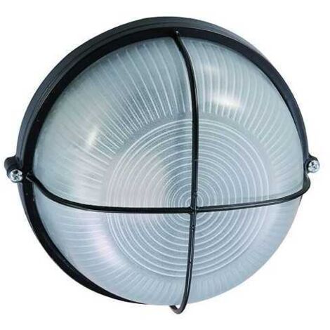 Plafón de aluminio Blinky Luna Redonda Negra 60 vatios