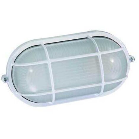 Plafón de aluminio Blinky Ovo Ovalado Blanco 60 Vatios
