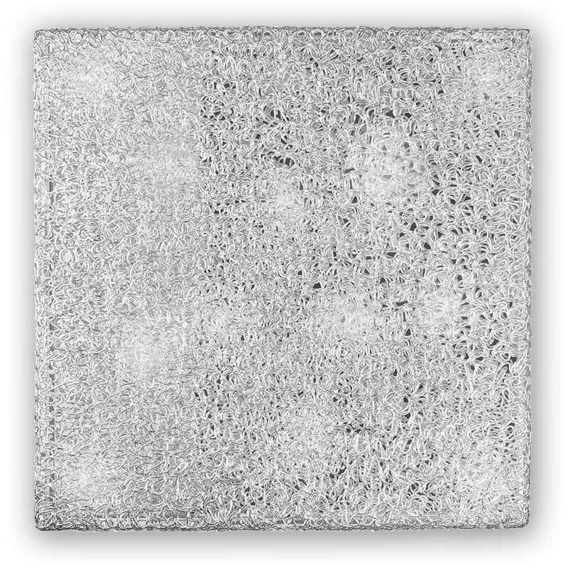 

Ideal Lux Quadro - Malla ligera empotrada pequeña cuadrada interior de 8 luces, cromada, G9