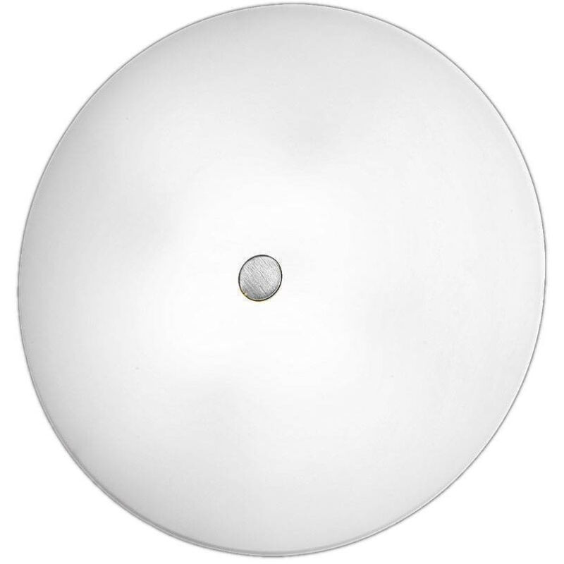 Kolarz - centro - Lámpara de techo empotrada simple de vidrio de diseñador, níquel mate, 3x E27