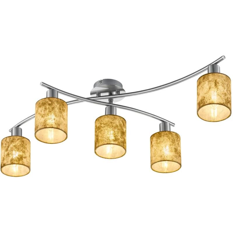 

Lúzete - Plafón De Techo 5 Luces Piccolo Oro