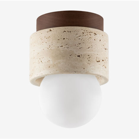 Plafón de Techo en Travertino y Madera Davise SKLUM             