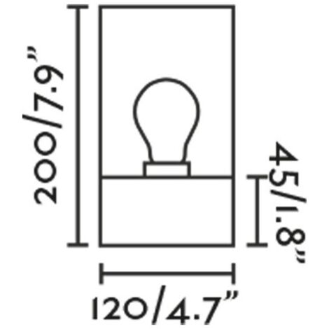 Plafón de techo gris oscuro con cristal ahumado KILA 71741
