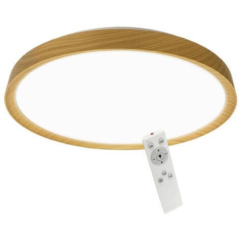 Plafón de techo LED “Cres” (50W 3CCT 5500lm) – Madera