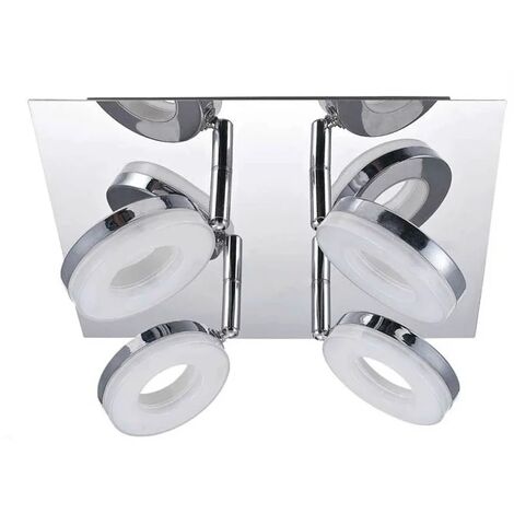 PLÁFON DE TECHO LED GRETA 4 FOCOS