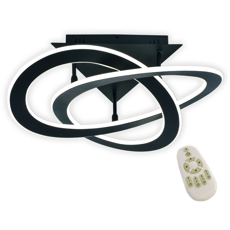 

PLAFÓN DE TECHO LED KUNO 103W REGULABLE NEGRO - Lúzete