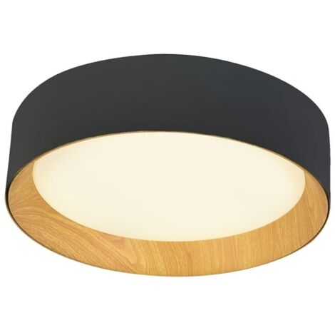 Plafón de techo LED Lea Negro 60W 3020Lm 3000ºK