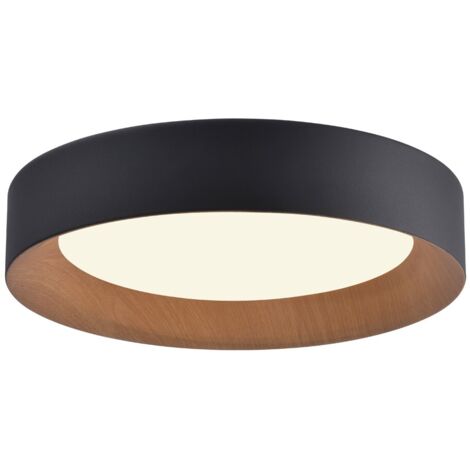 Plafón de techo LED Lili Negro 48W 2650Lm 3000K
