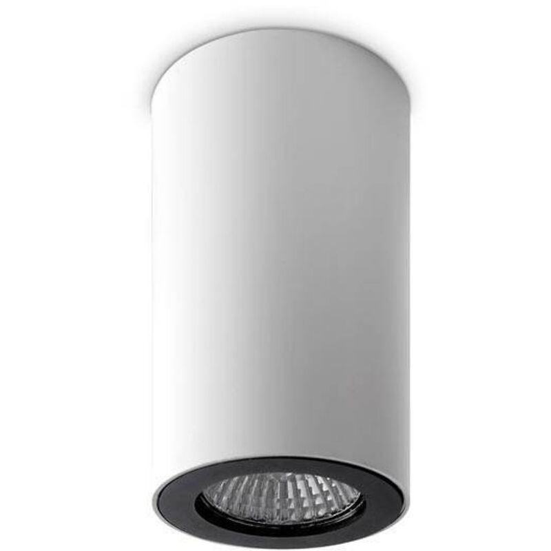 Leds-c4 - Pipe - 1 Downlight redondo de luz para montaje en superficie blanco, negro, GU10