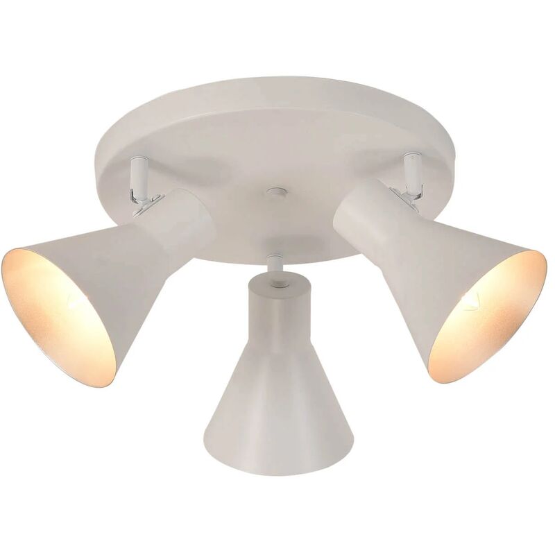 

PLAFÓN DECORATIVO 3 LUCES CLARENCE BLANCO - Lúzete