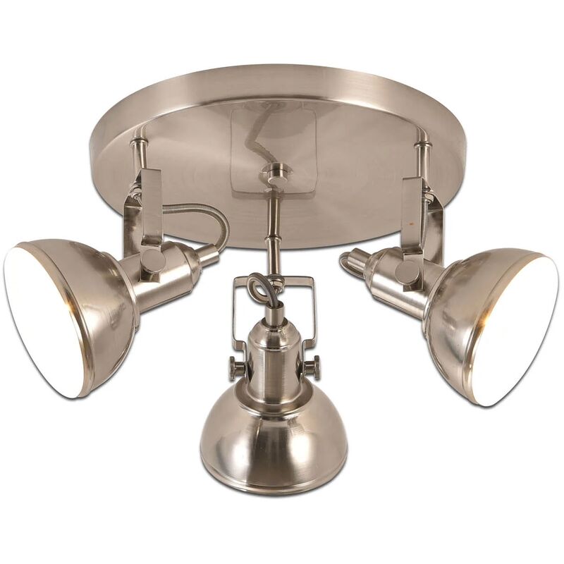 

Lúzete - Plafón Decorativo 3 Luces Murray Níquel