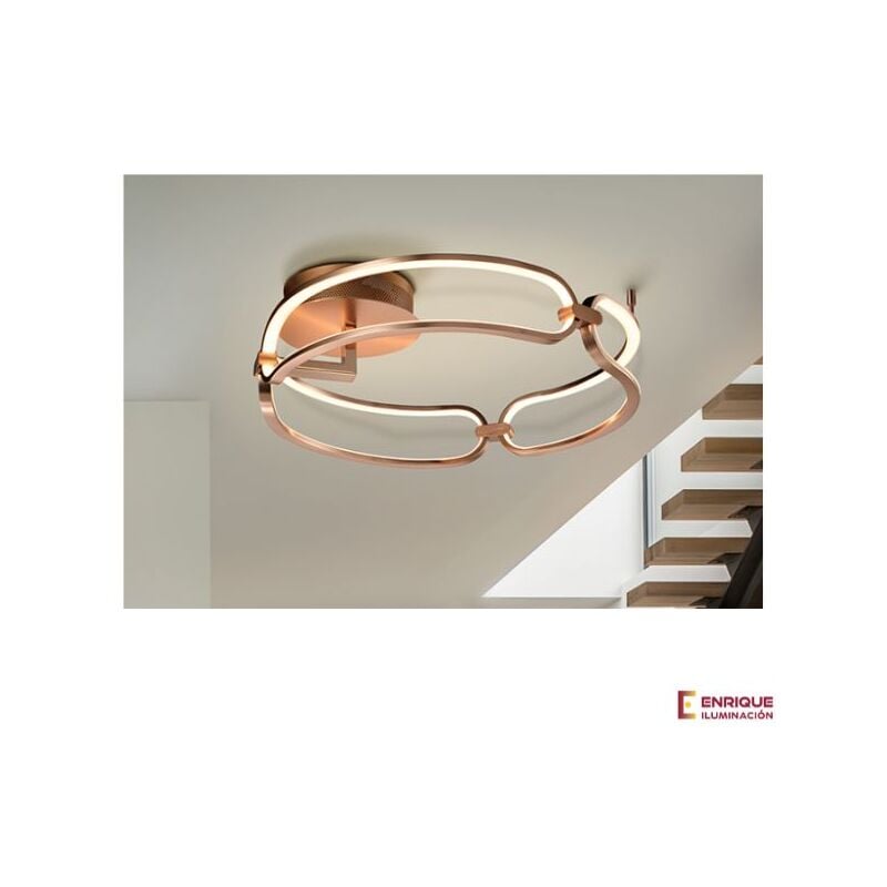 

Schuller - Lampara techo circular dorada COLETTE 54w luz calida | Plafón - 0