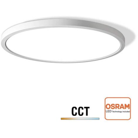Plafón / Downlight Led MOON KRAMFOR 24-28-32W, Ø383mm, CCT + Night Light, blanco, 3000-4000-6000K