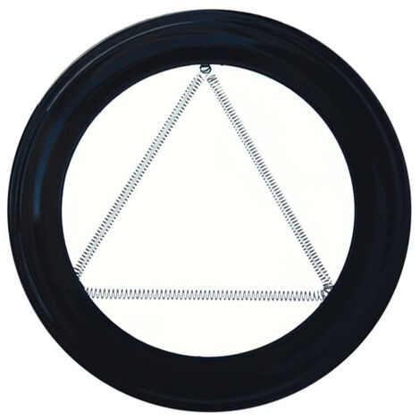Plafon Embellecedor Estufa Pellet Vitrificado Negro 80 mm.