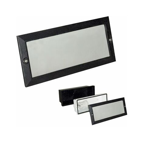 Plafon Empotrar Rectangular Negro