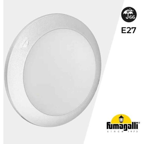 Plafón Estanco Para Techo O Pared FUMAGALLI UMBERTA 2x E27 IP66 - Blanco
